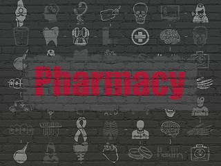 Image showing Healthcare concept: Pharmacy on wall background