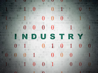Image showing Finance concept: Industry on Digital Paper background
