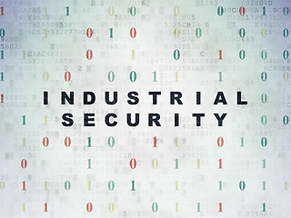 Image showing Safety concept: Industrial Security on Digital Paper background
