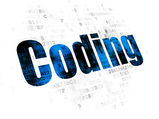 Image showing Programming concept: Coding on Digital background