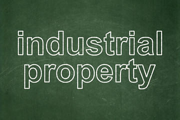 Image showing Law concept: Industrial Property on chalkboard background