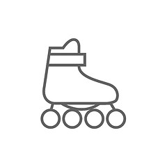 Image showing Roller skate line icon.