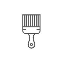 Image showing Paintbrush line icon.