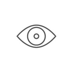 Image showing Eye line icon.