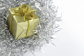 Image showing gold present and silver tinsel