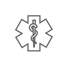 Image showing Medical symbol line icon.