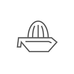 Image showing Lemon squeezer line icon.