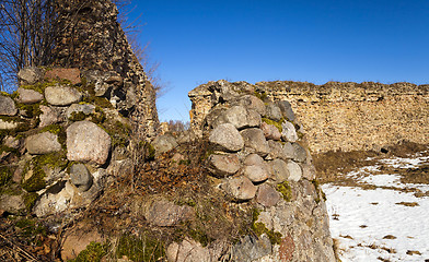 Image showing the ruins of an ancient fortress  