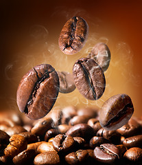 Image showing Grains of coffee