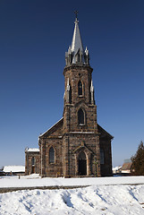 Image showing Catholic Church,  close-up