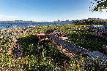 Image showing Fish farm at Lake Tondano