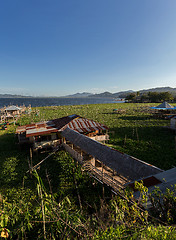 Image showing Fish farm at Lake Tondano