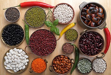 Image showing Lentils, peas and beans.