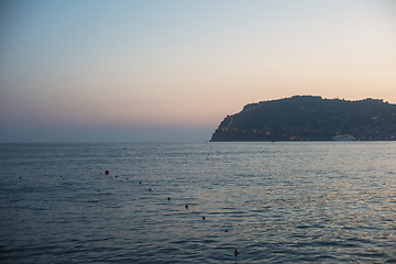 Image showing Alanya in the evening