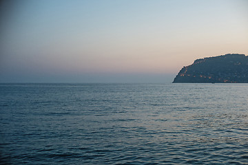 Image showing Alanya in the evening