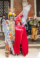 Image showing Venetian Couple - Venice Carnival 2014