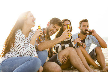 Image showing Summer is better with a cold beer