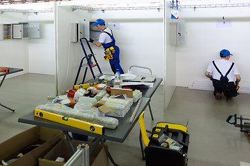 Image showing Competition of young electricians. Tyumen. Russia