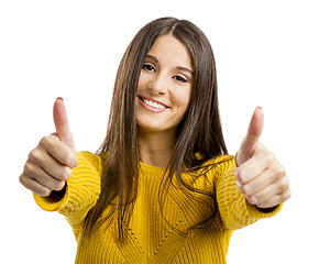 Image showing Positive woman