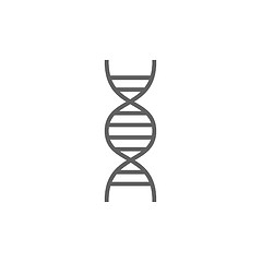 Image showing DNA line icon.