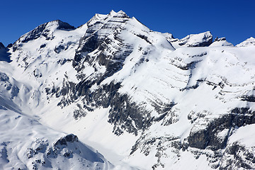 Image showing Swiss mountains in Winter