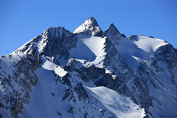 Image showing Swiss mountains in Winter