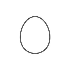 Image showing Egg line icon.