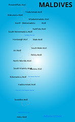 Image showing color map of Maldives country