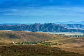 Image showing mountain in autumn day