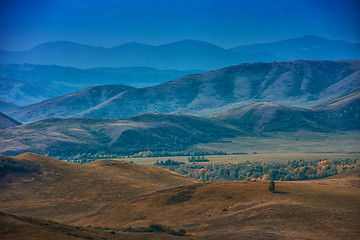 Image showing mountain in autumn day