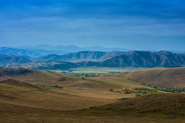 Image showing mountain in autumn day