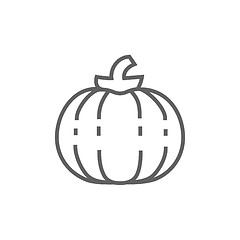 Image showing Pumpkin line icon.