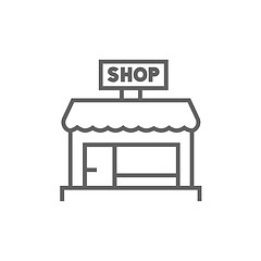 Image showing Shop store line icon.