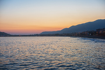 Image showing Alanya in the evening