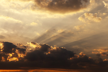 Image showing the sky during sunset  