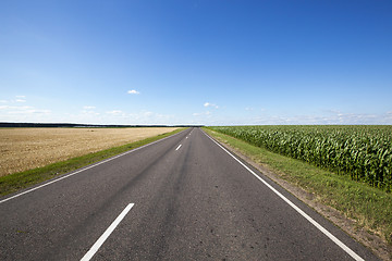 Image showing   small paved road 