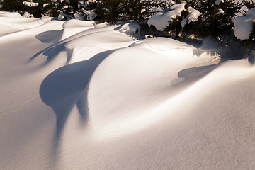 Image showing winter season, the snow  