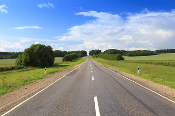 Image showing Spring road , countryside 