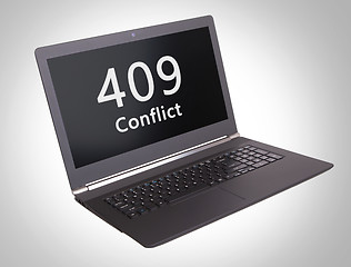 Image showing HTTP Status code - 409, Conflict