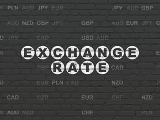 Image showing Banking concept: Exchange Rate on wall background