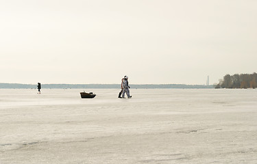 Image showing Winter fishing
