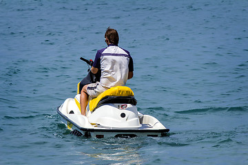 Image showing A cruise on a water scooter.
