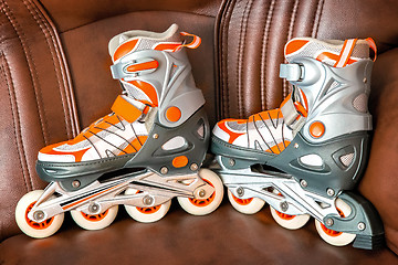 Image showing Women\'s roller skates .