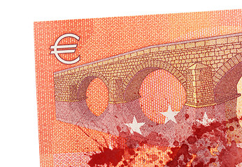 Image showing New ten euro banknote, close-up