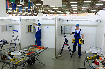 Image showing Competition of young electricians. Tyumen. Russia