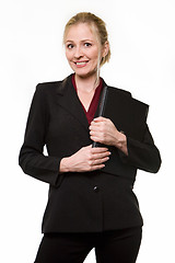 Image showing Blond business woman