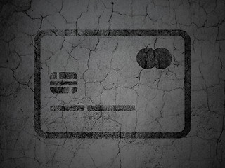 Image showing Business concept: Credit Card on grunge wall background