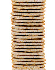 Image showing Stack of crackers