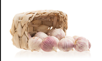 Image showing Raw garlic (small) isolated