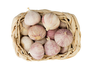 Image showing Raw garlic (small) isolated